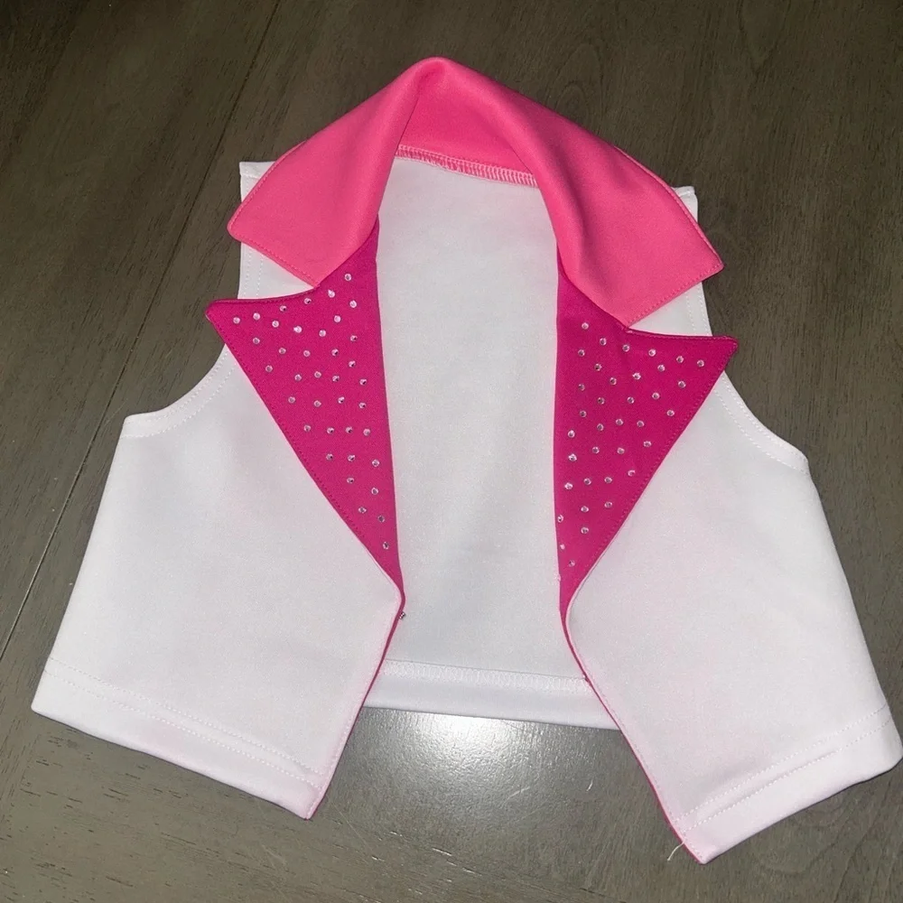 Weissman White Dancewear vest